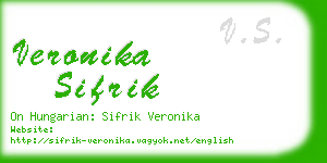 veronika sifrik business card